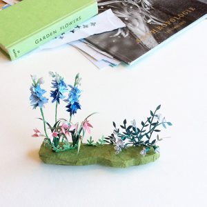 Flowers - Paper sculpture bringing to life the Observer Pocket Book series